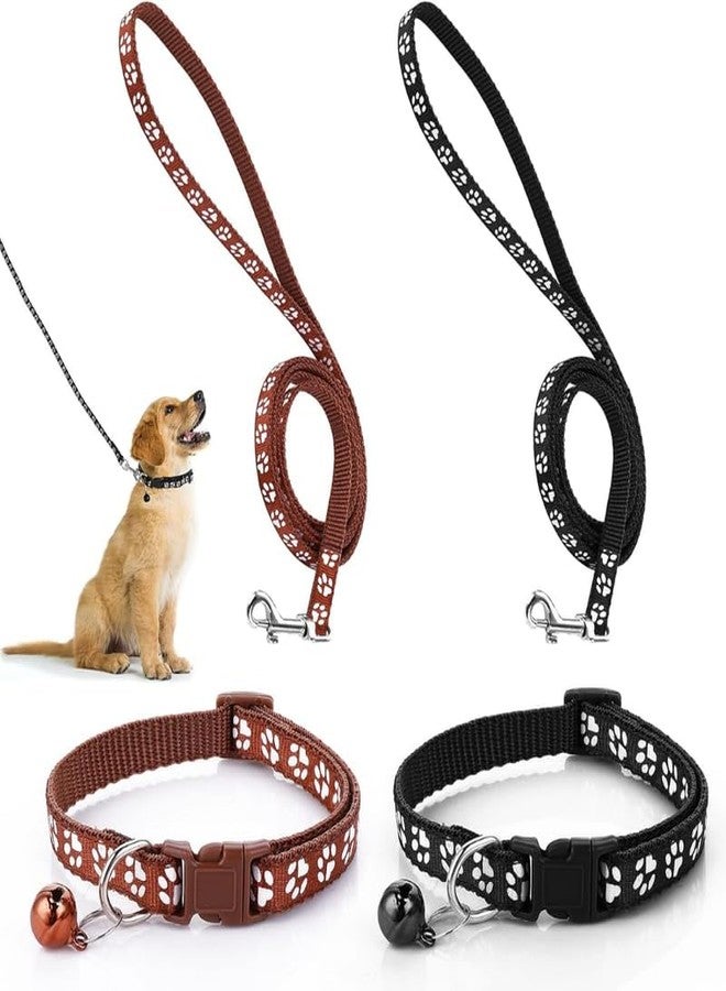 KittuPet طقم طوق ومقود للكلاب من Kittupet، قطعة واحدة، مصنوع من النايلون، قابل للتعديل، مناسب للكلاب الصغيرة والمتوسطة والكبيرة، للتدريب على المشي. - Image 1